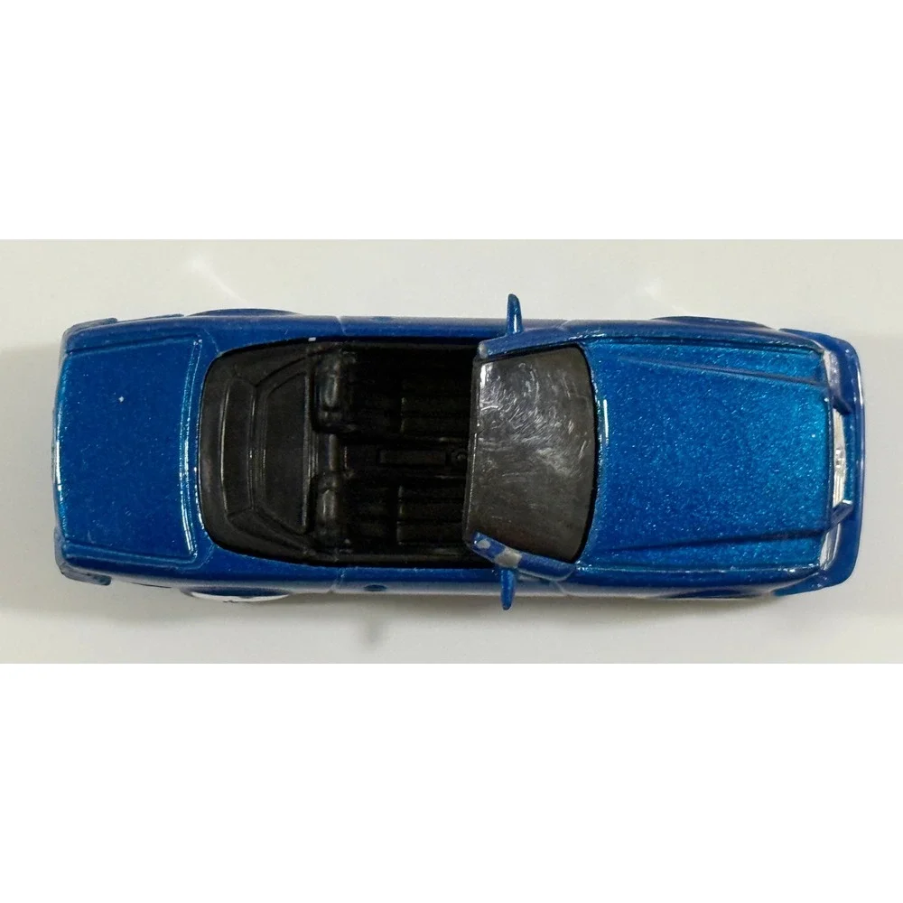 Hot Wheels Mercedes-Benz 500SL Kids 1:64 Blue Metallic Convertible Toy Car 1989